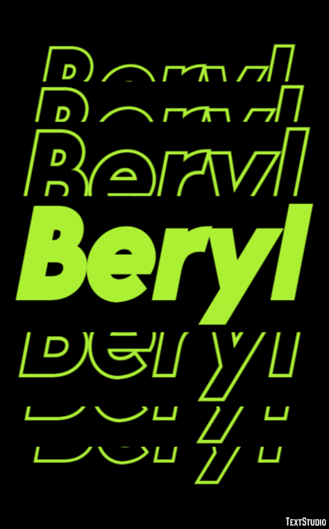 Beryl Эффект текста