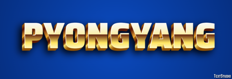 Pyongyang Text Effect