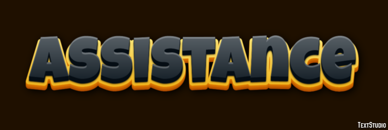 Assistance Efeito de texto