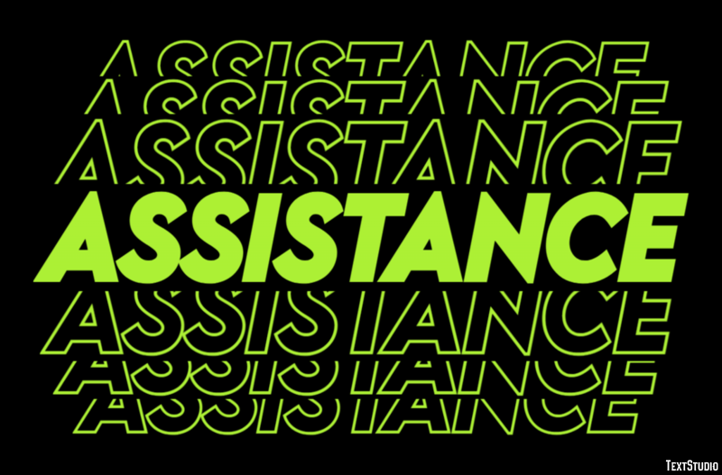 Assistance Text Effect