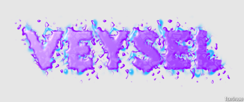 Veysel Efeito de texto