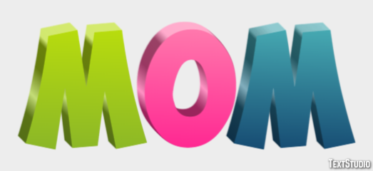 Mom Tekst Effect