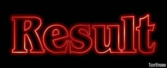 Result Effet de Texte
