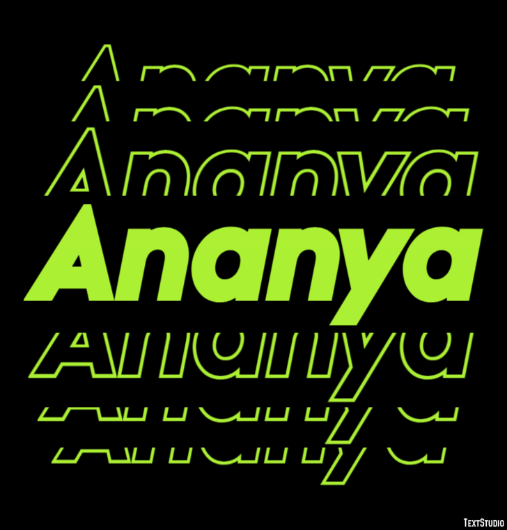 Ananya Text Effect