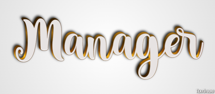 Manager Эффект текста