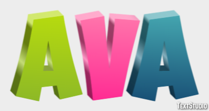 Ava Text Effect