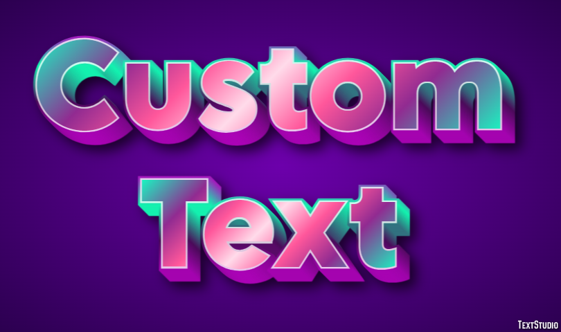 Custom Text Эффект текста