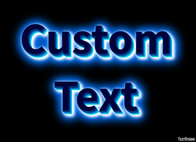 Custom Text Efeito do texto