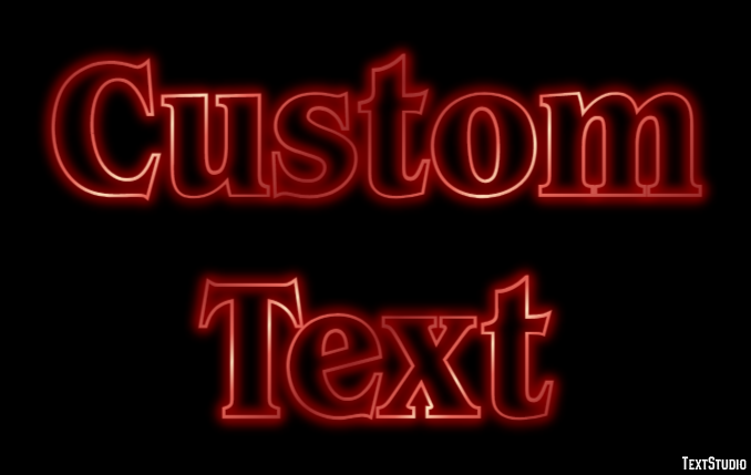 Custom Text Эффект текста