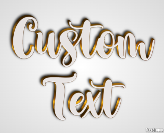 Custom Text Эффект текста