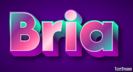 Bria Text Effect