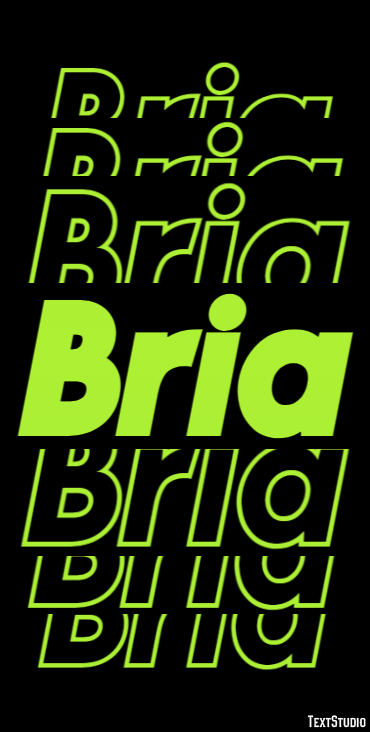 Bria Efecto de Texto