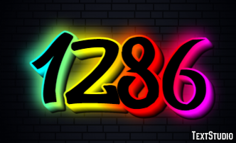 1286 Text effect