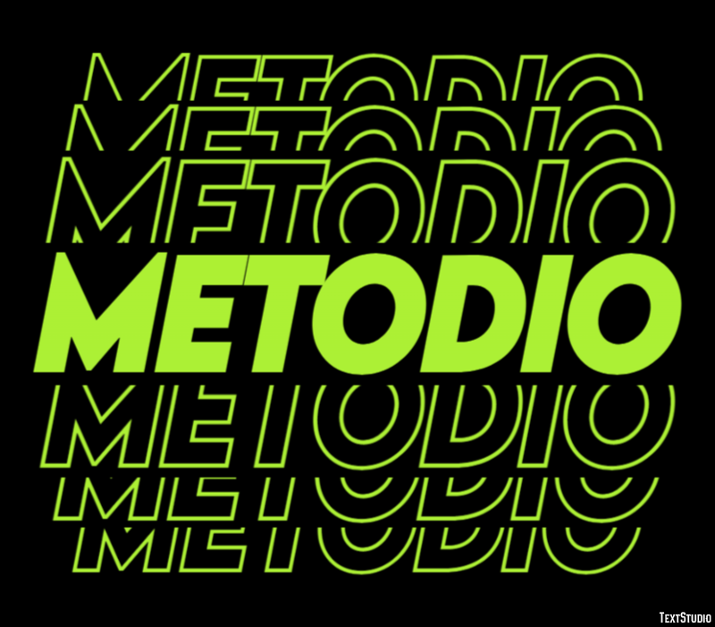 Metodio Effetto testo