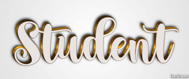 Student Texteffekt
