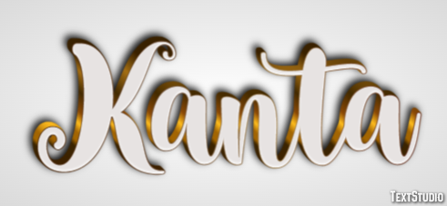 Kanta Text effect