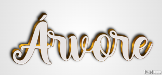 Árvore Efeito de texto