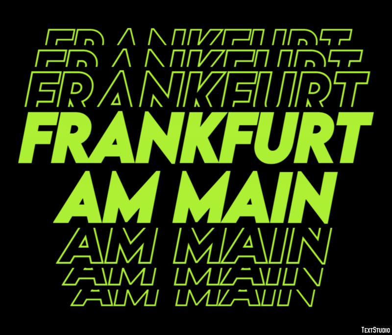 Frankfurt am Main Efekt tekstowy