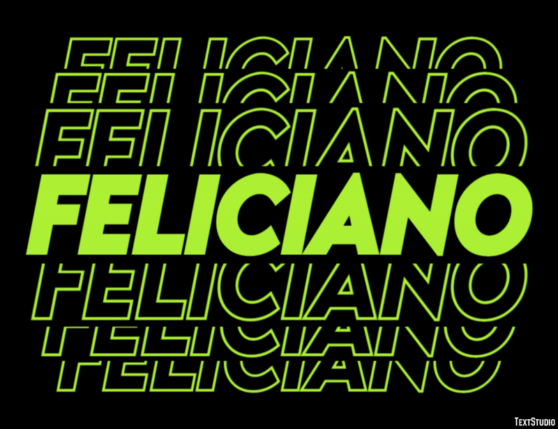 Feliciano Efecto de texto