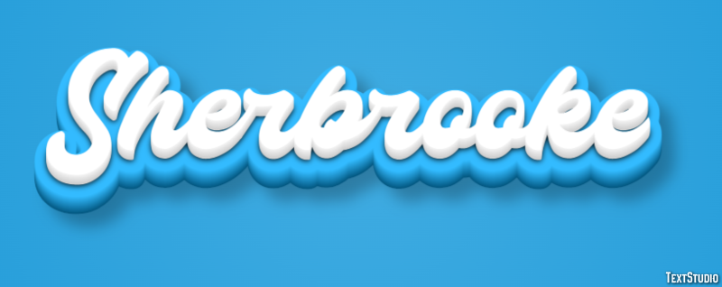 Sherbrooke Tekst Effect