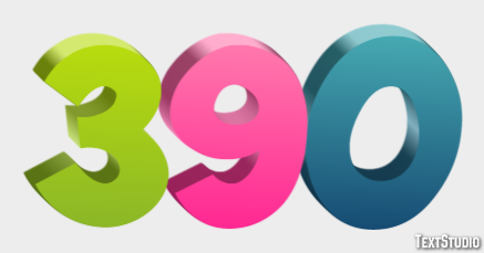 390 テキスト効果