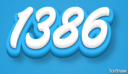 1386 Text Effect