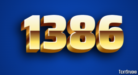 1386 Text Effect