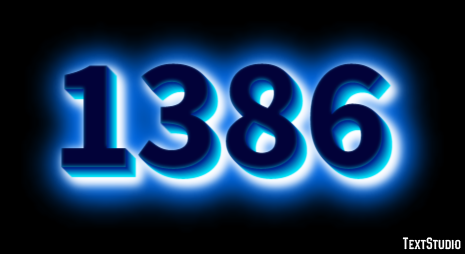 1386 Text Effect