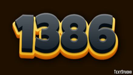 1386 Text Effect