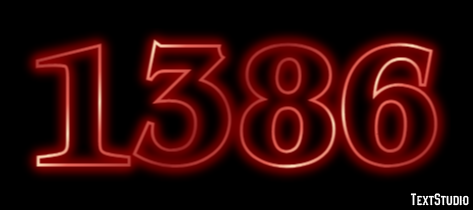 1386 Text Effect