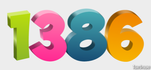 1386 Text Effect