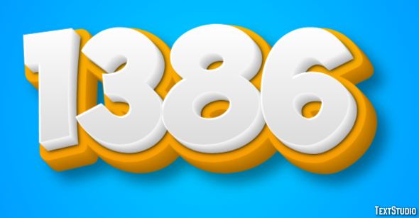 1386 Text Effect