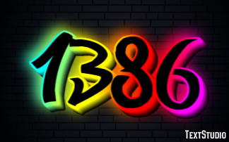 1386 Text Effect