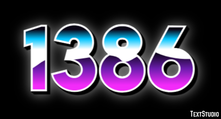1386 Text Effect