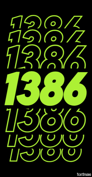 1386 Text Effect