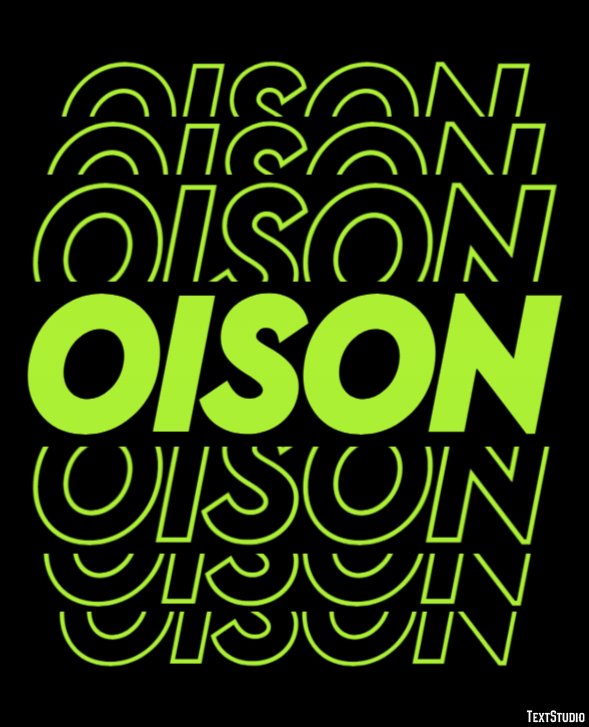 Oison Effetto testo