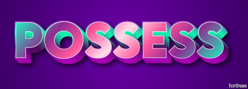 Possess Text Effect