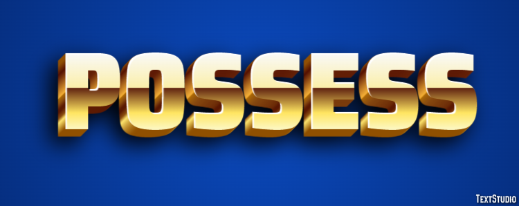 Possess Text Effect