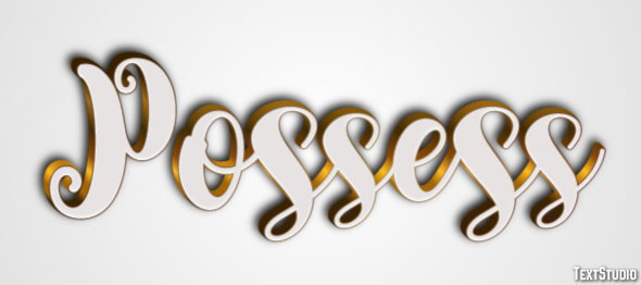 Possess Text Effect