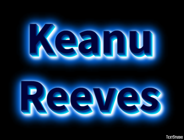 Keanu Reeves Text Effect
