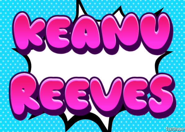 Keanu Reeves Text Effect