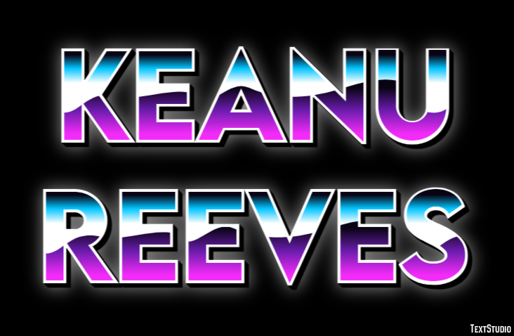 Keanu Reeves Texteffekt