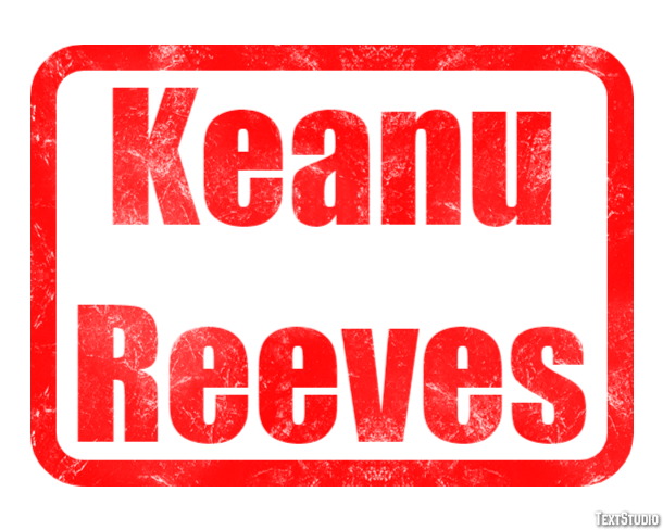 Keanu Reeves Text Effect
