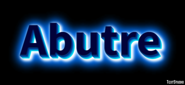 Abutre Effetto testo