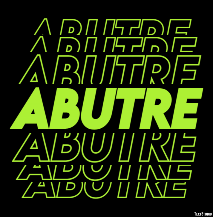 Abutre Effetto testo