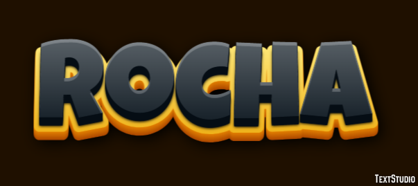 Rocha Efeito de texto