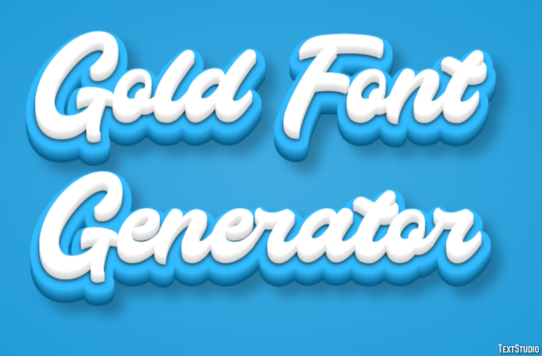 Gold Font Generator Efekt tekstowy