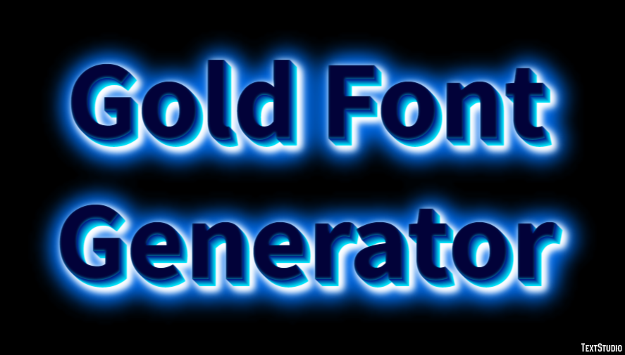 Gold Font Generator Efekt tekstowy