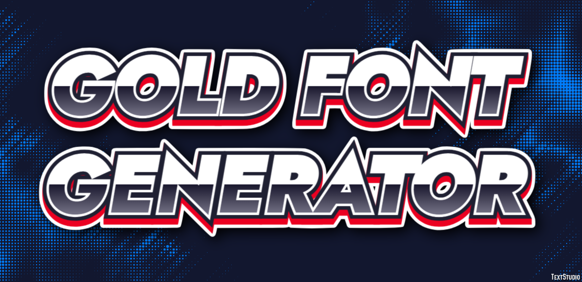 Gold Font Generator Efekt tekstowy