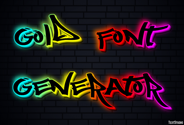 Gold Font Generator Efekt tekstowy